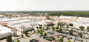 Ariel view of Tanger Outlets